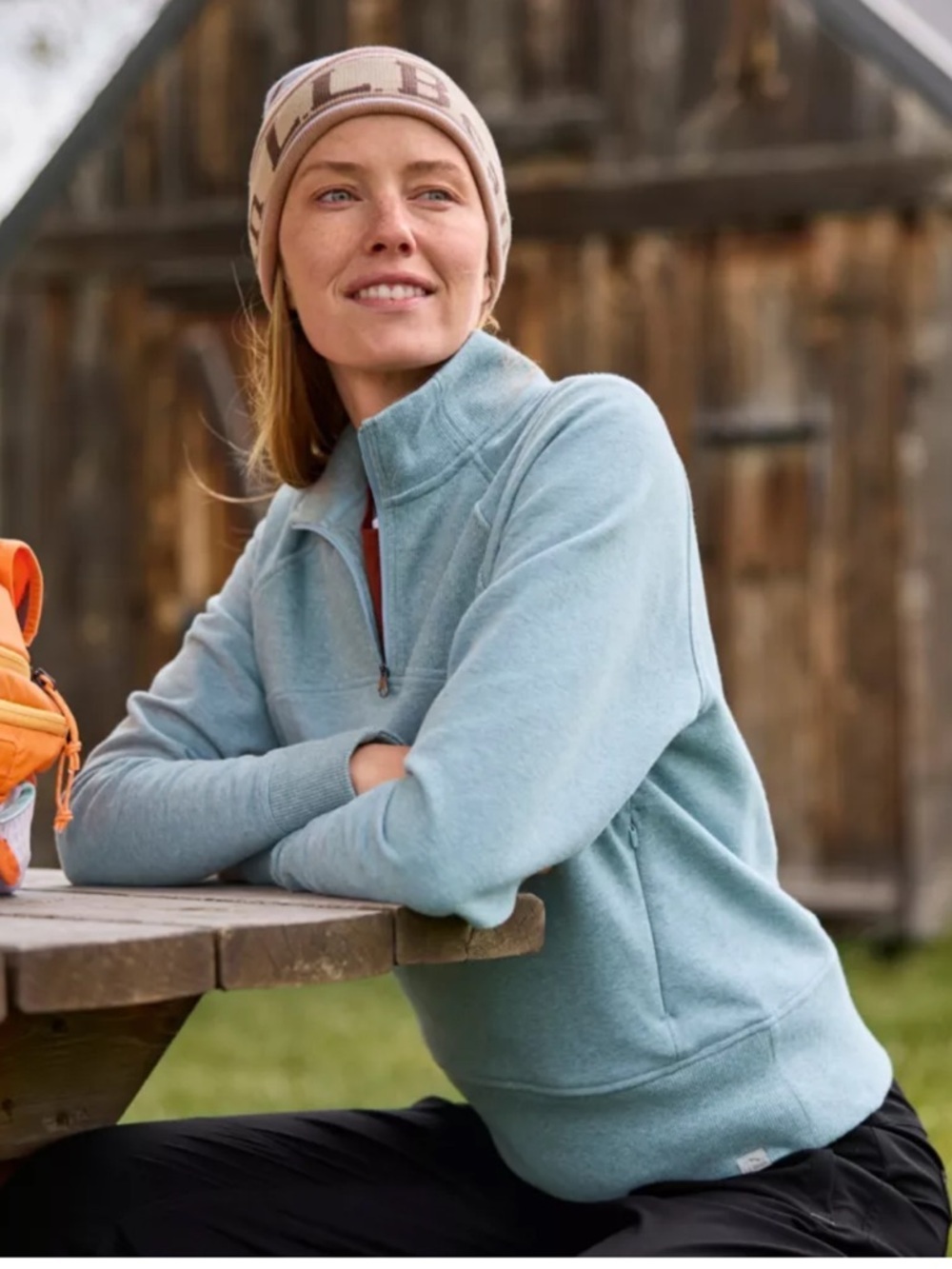 Women's L.L.Bean Cozy Pullover, Quarter-Zip Size L